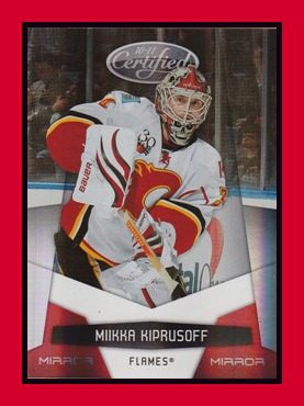 2010-11 Certified #22 Miikka KIPRUSOFF 163/250 Mirror Red
