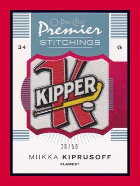 2007-08 O-Pee-Chee Premier #PS-MK Miikka KIPRUSOFF 20/50 Stitchings KIPPER