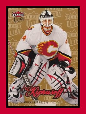 2007-08 Fleer Ultra #168 Miikka KIPRUSOFF Gold Medallion