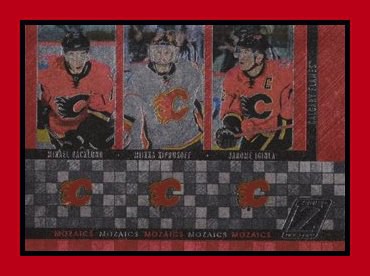 2010-11 Zenith #4 Mikael BACKLUND/Miikka KIPRUSOFF/Jarome IGINLA Mozaics